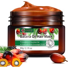 Alíver Mascarilla Capilar de Aceite de Batana y Biotina 60g, Tratamiento para el Crecimiento del Cabello, Nutrición Profunda, Fuerza y Brillo, Crema Reparadora para Cabello Dañado y Seco