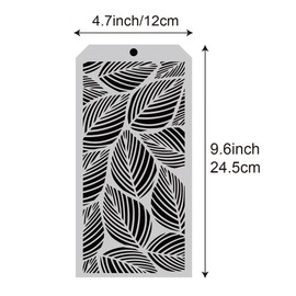 6 Pieces DIY Leaf Decorative Stencil Texture Template Irregular Stencils Mixed Media for Scrapbooking Painting on Wall Furniture Crafts Suitable for Home Decor & DIY Craft Projects