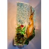 Bunny Rabbit Woodland Creatures Handmade Recycled Glass Night Light Nightlight,