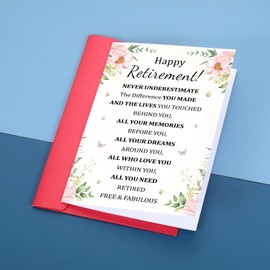 Christmas Stocking Stuffers for Happy Retirement Card for Women Men, Best Farewell Gifts for Coworkers, Coworker Leaving Card, Happy Retirement Gifts for Retired Friends Boss Teachers Nurses Dad Mom