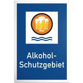 Thank you. Alcohol protection area, plastic sign with saying, funny gift for him, gift idea birthday gift men/boys, party decoration accessories, joke item JGA - accessory photo box