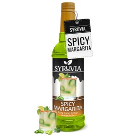 Syruvia Spicy Margarita Syrup For Drinks 25.4 Ounces Spicy Margarita Flavoring Syrup For Cocktails And Mocktails