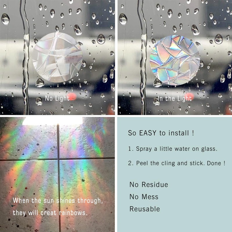 EONBES Anti Collision Window Sticker to Prevent Bird Strikes Bird