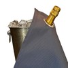 Classic Bottle Cloth, 42 cm, Cotton, Corner Metal Ring (Platinum