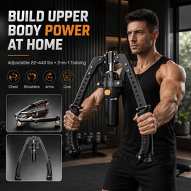 Hydraulic Twister Arm Trainer for Home Workouts – 3-in-1 Chest, Arm & Core Exercise Tool with Ab Roller