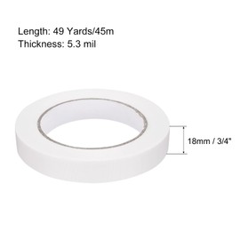 MECCANIXITY Cloth Bookbinding Repair Tape Roll 3/4 Inch x 49 Yards 5.3 Mil White