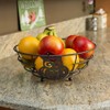 Home Basics Owl Fruit Bowl, Metal