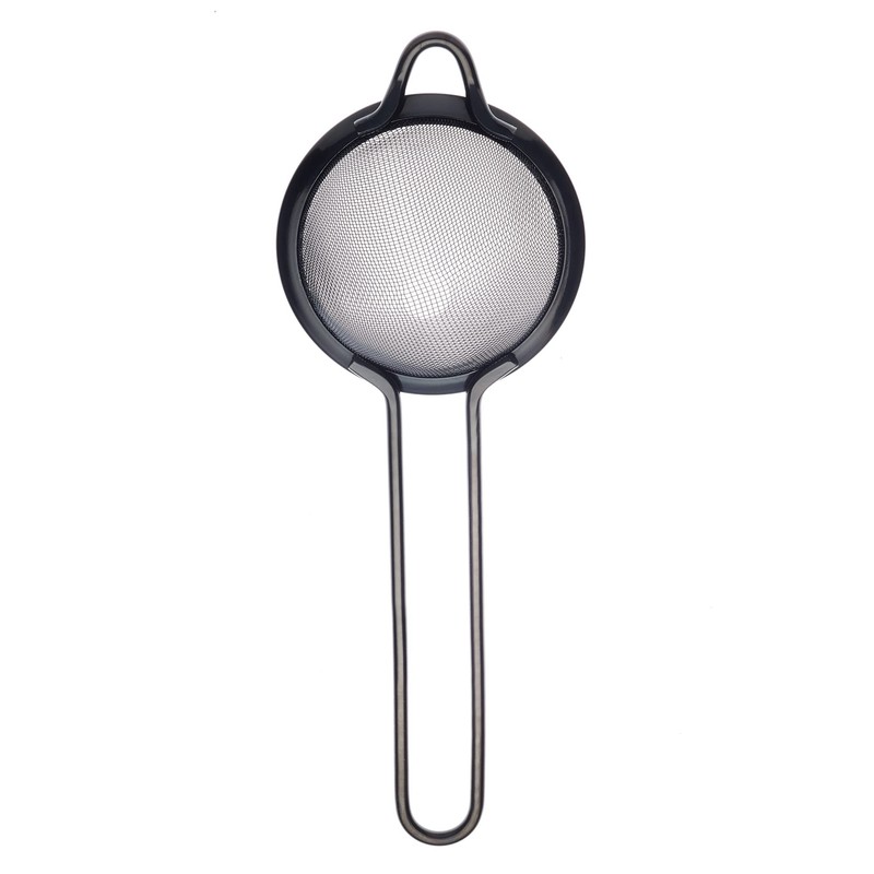 Barfly Fine Mesh Strainer, 3 1/2" Diam. Bowl, Gun Metal