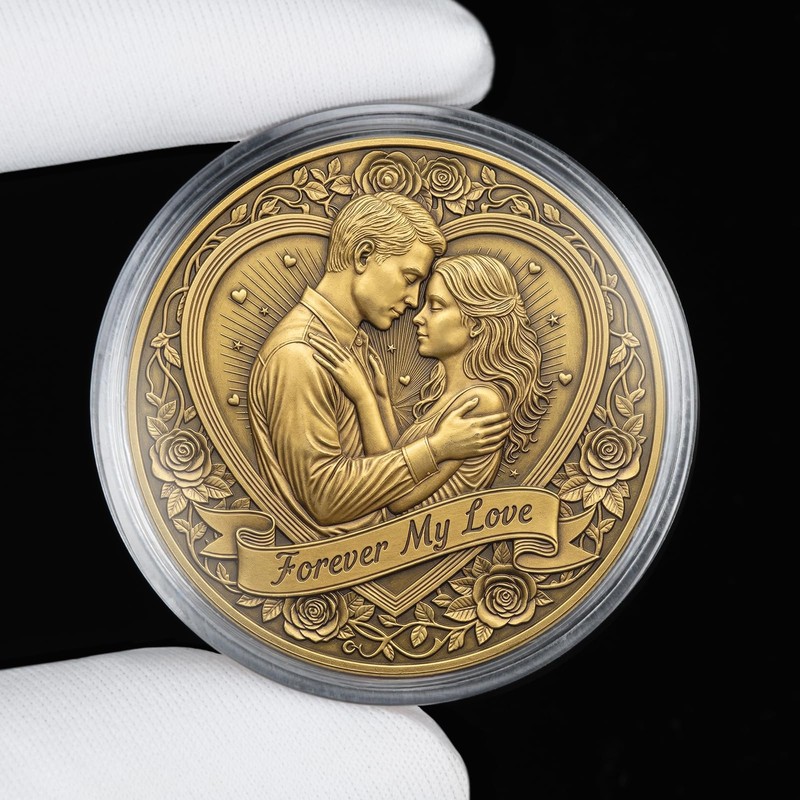 Love Challenge Coin – Forever My Love Romantic Keepsake Token
