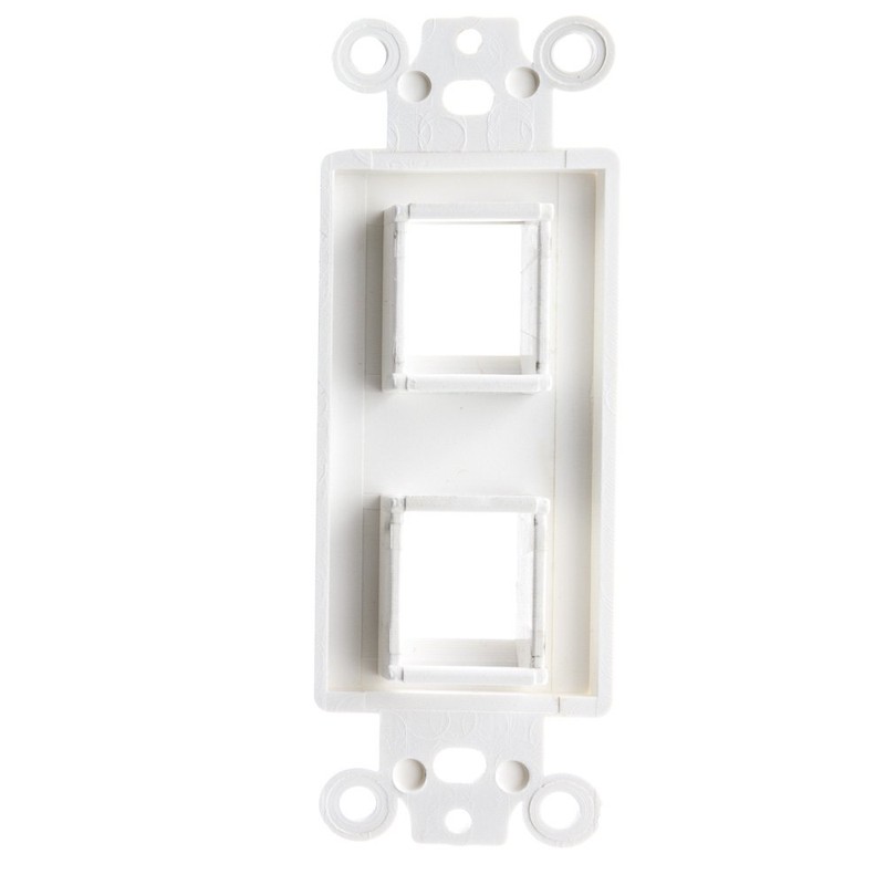 ACL Decora 2 Hole for Keystone Jack Wall Plate Insert,