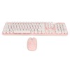 Wireless Keyboard and Mouse Combo Pure Color Retro 2.4G Wireless