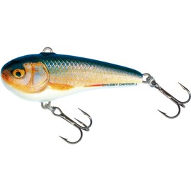 Salmo Chubby Darter Sinking – Fishing For Zander, Bass & Trout, Wobbler Crankbait Bass Bait Colour Real Roach, Length for Spin Fishing Weight: 3 cm – 3.2g