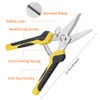 2PCS Scissors All Purpose, Tin Snips for Cutting Metal Sheet,