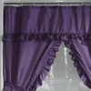 Stoneberry Home Ruffled Shower Curtain Set, Plum
