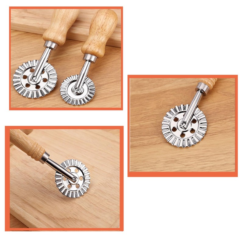 Shengsenfu Pasta Maker Cutter Wheel, Pastry Wheel Cutter, Ravioli Maker