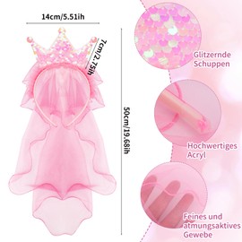 Hysagtek Bachelor Party Men, Pack of 5 JGA Costume Accessories Men with Pink Tutu Men, Pink Love Glasses, Badge JGA Veil Crown Headband Men's JGA Party Costume for Wedding Party Spoof