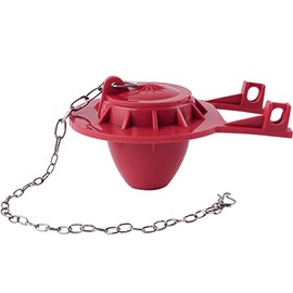 Hibbent 2-inch Universal Toilet Tank Flapper, Long Lasting All Rubber Seal Flapper Replacement Compatible with American Standard Water Saving, High Performance, Easy to Install, Red