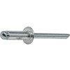Pop Rivets 3/16" x 1/2" Aluminum Body Steel Mandrel Dome
