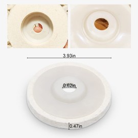 8 pieces wool polishing attachment, angle grinder, 100 mm angle grinder grinding tool, wool buffing polishing disc pad, angle grinder, rotary tool, grinding grinding tool, for polishing discs, drill