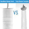 NearMoon Rain Shower Head With Shower Arm, Ceiling Mount Square