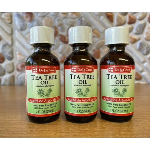 3pk DE LA CRUZ Essential Oil for Aromatherapy - Tea Tree Oil - 2oz