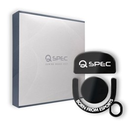 QSPEC Professional Gaming Mouse Sole for G PRO X SUPERLIHGT2 Gaming Mouse Super Round Edge Processing (Fuji_Black(Glass Material), G PRO X SUPERLIGHT2)