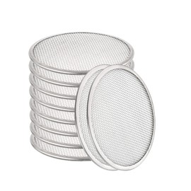 10 Piezas Tapas de Germinación de Tarros Mason, Tapas de Germinación para Tarros de Albañil de Boca Ancha de 70 mm Tapas de Tarros de Germinación de Semillas para Cultivar Frijoles