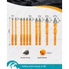 EXFEIN 3/16"-1/2" Masonry Drill Bits Kit with Quick-fit Shank, Carbide-Tipped