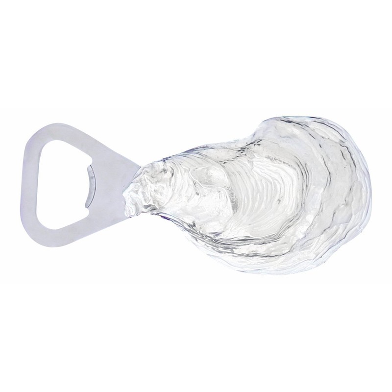Basic Spirit Oyster Shell Pewter Bottle Cap Opener Coastal Shellfish