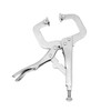 NUZAMAS (Set of 2) 9" Locking C-Clamp with Swivel Pads