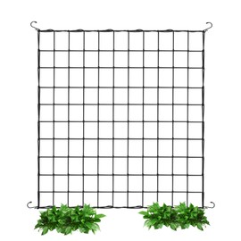 Grow Tent Net, Scrog Net, 40 x 40 cm, Elastic Trellis Net, Grow Net with 4 Hooks, Trellis Net, Suitable for Garden Tent Systems for Garden, Balconies, Yard, Gardening