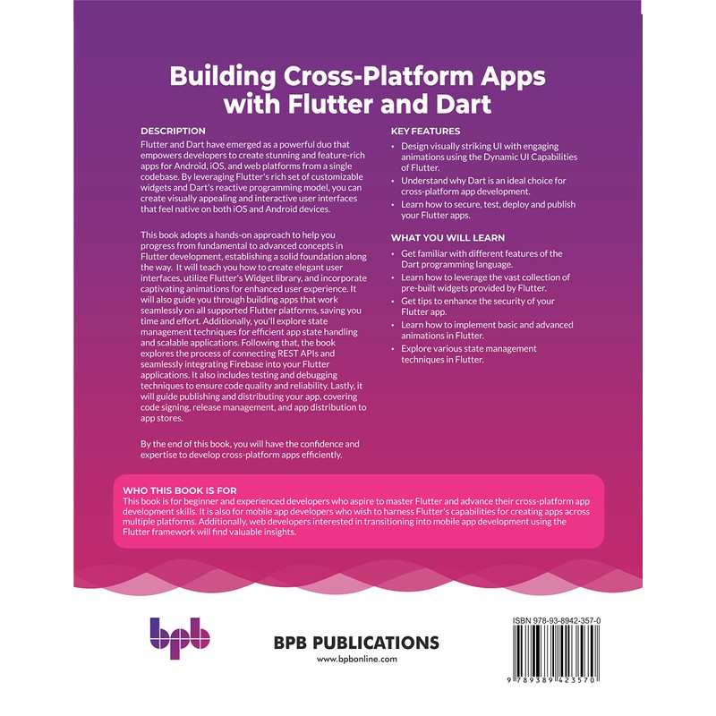 Building Cross-Platform Apps with Flutter and Dart: Build scalable apps
