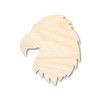 Unfinished Wood Eagle Head Shape | DIY Craft Cutout |