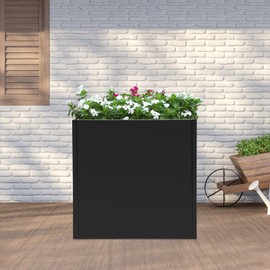 GMSLuu Rectangular/Square Steel Planter Box, Indoor Outdoor Planters Cube Heavy Duty Flower Pot for Garden, Balcony. (26 * 26 * 26inch)