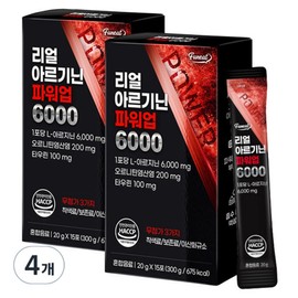 Furnit Real Arginine Power Up 6000, 300g, 4 pieces / 퍼니트 리얼 아르기닌 파워업 6000, 300g, 4개