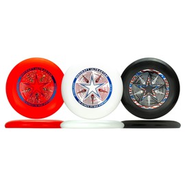 Discraft Patriotic Ultrastar 3-Pack | Premium Ultimate Disc Set - Red, White, and Black
