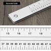 QWORK Combination Square, 48" Folding Aluminum Angle Ruler Precision Carpenter
