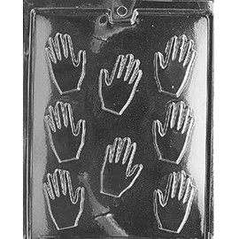 Grandmama's Goodies M022 Small Hands Chocolate Candy Soap Mold with Exclusive Molding Instructions