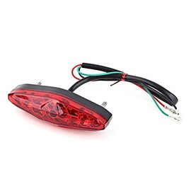 12V Universal 15 LED Motorcycle Rear Tail Light Brake Stop Running Tail Light ATV Dirt Bike (B)