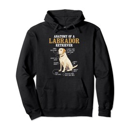 Anatomy Of A Labrador Retriever - Puppy Owner Dog Lover Pullover Hoodie