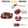 EVERBLTING Rhinestone Leopard Skull Belt Men Women Skull Leopard Belt