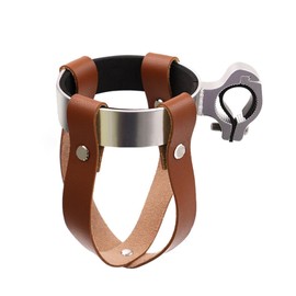 Vintage Leather Bike Handlebar Beverage Holder, Cruiser Bike Coffee Drink Cup Holder Mountain Road Bicycle Water Bottle Cup Holder