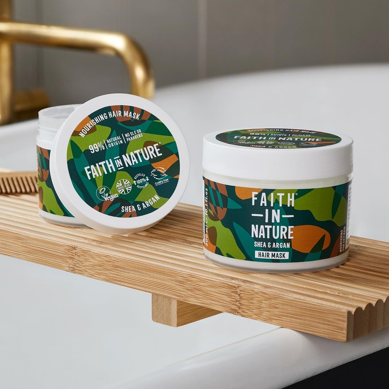 Faith in Nature Natürliche Kokos-Haarmaske, feuchtigkeitsspendend, vegan, ohne Tierversuche, ohne