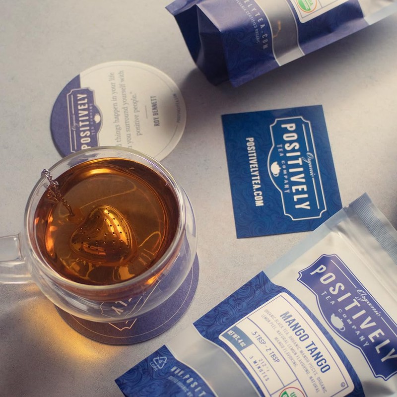 Organic Positively Tea Company, Mango Tango Black Tea, Loose Leaf,