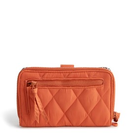 Vera Bradley Women's Featherweight Large Tab Wallet, Potter's Clay, One Size