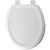 Bemis Manufacturing 25EC White Mayfair Sculpted Toilet Seat Molded Durable