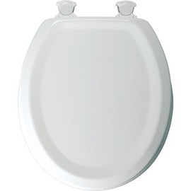 Bemis Manufacturing 25EC White Mayfair Sculpted Toilet Seat Molded Durable Multi Coat Enamel, Size