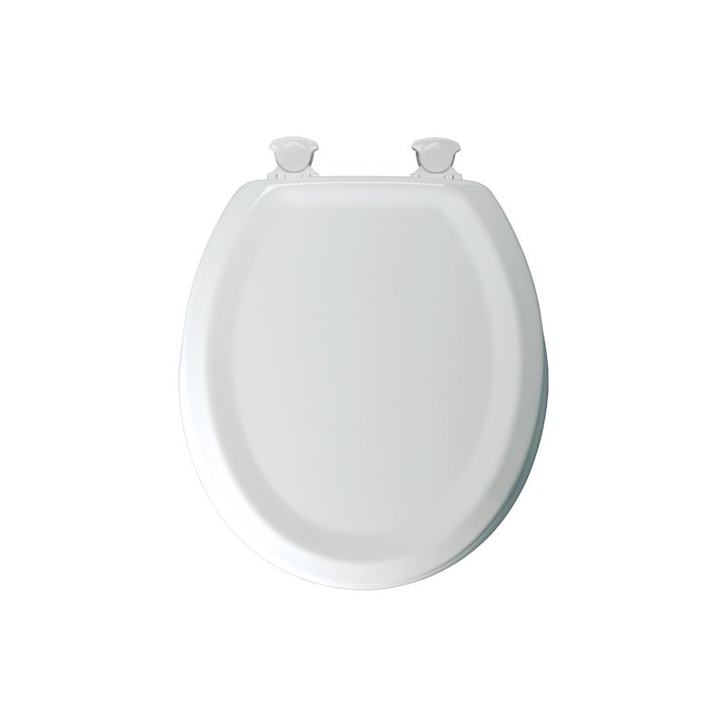 Bemis Manufacturing 25EC White Mayfair Sculpted Toilet Seat Molded Durable