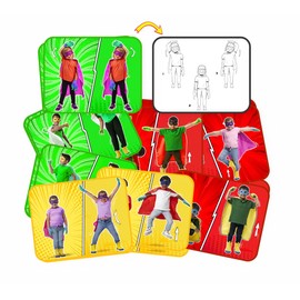 Roylco Super Hero Exercise Cards – Back to School Movement Cards for Kids with Fun Fitness Challenges & Gross Motor Activities – Classroom Brain Breaks, Active Play & SEL Learning Tools