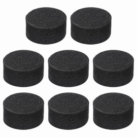 MECCANIXITY 8 Pcs Single Sided Speaker Isolation Feet Pads, 40mmx10mm Non Slip Foam Shock Absorption Base Pad Amplifier Stand Feet Mat for Speaker HiFi Home Theater Sound System, Black
